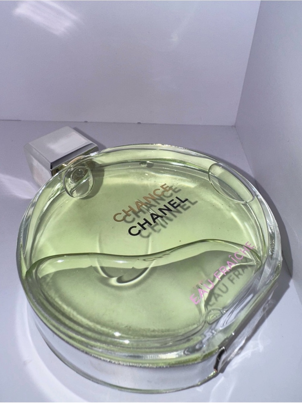 CHANEL Chance Eau Fraîche - Pale Green & Silver Bottle - Picture 2 of 5